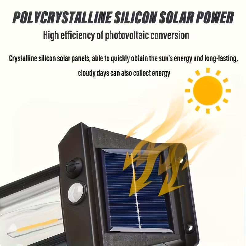 Lumină solară de exterior cu LED și senzor de mișcare