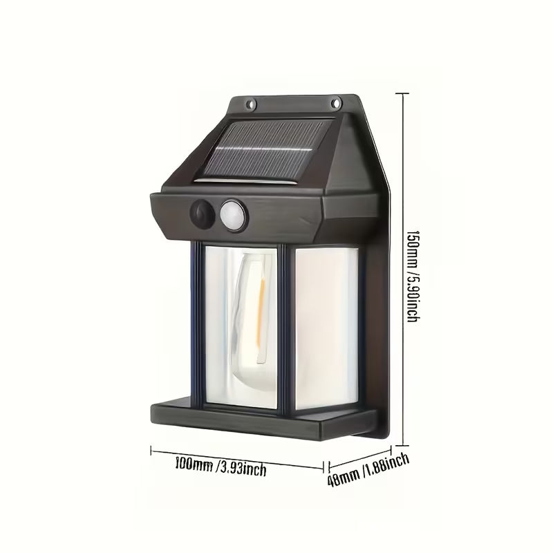 Lumină solară de exterior cu LED și senzor de mișcare