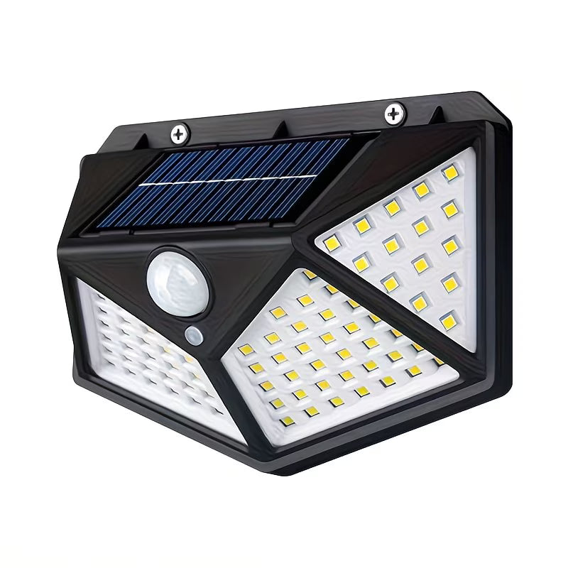 Lumină cu inducție 100LED, încărcare solară
