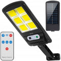 Lampa LED solara stradala, Putere 36 W, Senzor de miscare si lumina crepuscular, Telecomanda, Negru