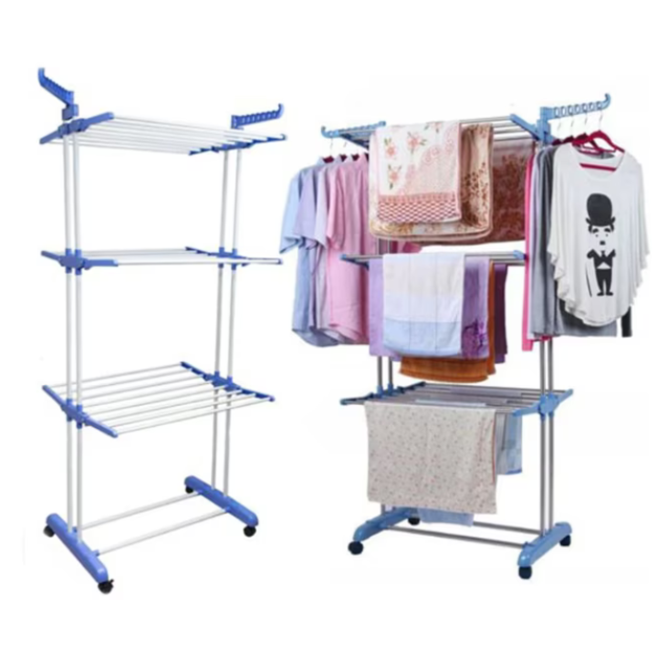 Uscator Vertical Pliabil ATT® Pentru Rufe Haine, Mobil si Ergonomic Pentru Spatii Mici, Suport Umerase, Inaltime 175cm