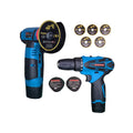 Set Unelte Electrice OKBOONS, Masina de Gaurit si Polizor Unghiular (Flex), 2 Acumulatori 48V, Accesorii Incluse
