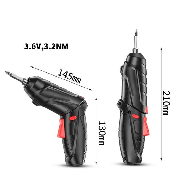 et Surubelnita Electrica Portabila OKBOONS, 45 Accesorii, Reincarcabila USB, Prelungitor Flexibil si Geanta Transport