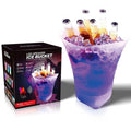 Frapiera 5 L din plastic cu boxa Bluetooth 10W iluminare LED RGB acumulator autonomie 6 h sunet 360° galeata gheata pentru bere sticle si doze