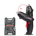 et Surubelnita Electrica Portabila OKBOONS, 45 Accesorii, Reincarcabila USB, Prelungitor Flexibil si Geanta Transport